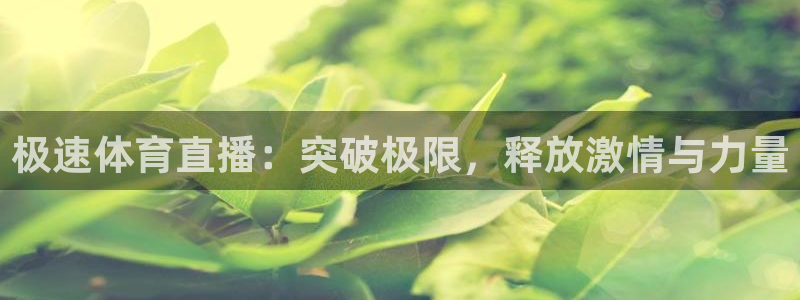 极速体育直播：突破极限，释放激情与力量